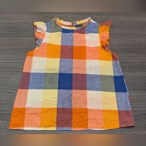 Emery Rose Plaid Womens Top